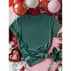 [Código Europeu Transfronteiriço] Camiseta Feminina Lisa de Manga Curta com Gola Redonda Solta de Cor Pura Transfronteiriça