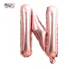 Globos de Papel de Aluminio de 16 Pulgadas, Números Dorados Rosados 0-9, Letras A-Z, Globos para Fiesta de Cumpleaños, Suministros, Decoración, Arreglo