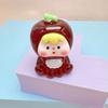 Muñeca de fruta tridimensional luminosa 4ª generación luminosa diy accesorios de resina adorable grano par de adornos de bolsa ciega al por mayor
