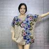 Estilo de Verano de Manga Corta Seda de Hielo Camisa Diamante Caliente 2025 Nuevo Top Delgado para Mujeres de Mediana Edad Camiseta de Punto para Mediana Edad y Ancianas