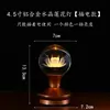 Lámpara de Bola de Cristal Real para Ofrenda, Lámpara de Loto Recargable, Lámpara de Buda de Cobre, Lámpara Frontal de Buda, Lámpara LED Eterna, Lámpara de Ofrenda para el Hogar