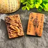 Talla en madera de azufaifo rayo natural de Zhong Kui, un sabio celestial, accesorio DIY para collares, colgantes, dijes para bolsos y artículos decorativos