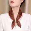 Nuevo Pañuelo de Seda Suave Estilo Francés Ol Profesional, Bufanda para Cuello con Cierre Magnético sin Nudo, Estilo Old Money, Accesorio de Traje de Lujo Ligero