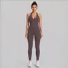 Conjunto de Chaleco de Yoga Cruzado con Cuello Halter en V y Copas Fijas, Chaleco Deportivo con Hermoso Diseño en la Espalda, Conjunto de Tops Casuales para Fitness