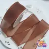 Cinta de tul triangular brillante de doble cara, material para lazo de accesorio para el cabello DIY hecho a mano, accesorio para sombrero de paja de ropa, empaque de caja de regalo