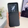 Funda de Teléfono de Cuero Estampado Molandi de Color Sólido para Motorola RAZR40 para Motorola 50 Ultra