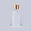 Botellas gotero de vidrio esmerilado en stock 10-100 ml Botellas para aceites esenciales Botellas dispensadoras cosméticas Botellas de muestra de esencia