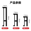 Rodapié Continuo Ultraestrecho de 2 cm de Aleación de Aluminio Línea de Esquina Invisible Empotrada Rodapié Metálico Minimalista Expuesto y Oculto