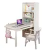 Escritorio Simple de Madera Maciza, Escritorio de Oficina, Mesa de Estudio, Silla de Estudio de Estilo Nórdico Moderno, Juego de Mesa y Silla para Estudiar Infantil
