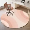Alfombra Redonda, Terciopelo de Cristal, Moderna y Sencilla, Sala de Estar, Dormitorio, Cojín de Sofá, Felpudo de Mesita de Noche, Área Grande, Cobertura Total, Alfombrilla Antideslizante