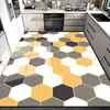 Tapete de chão de cozinha em PVC antiderrapante à prova de óleo lavável com pano tapete de porta sem lavagem tapete especial para soleira tapete de novo estilo corte de carpete