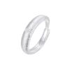 Anel Médio Antigo Trefilado Prata de Lei s925 Diamante Zircônia de Três Fileiras Anel de Dedo Trefilado Chapeuzinho Vermelho Livro Joias Mais Vendidas para Meninas