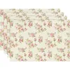 Dropshipping Transfronterizo Jit Manteles de Mesa de Lino Floral Primavera y Verano Textiles para el Hogar Decoraciones de Mesa Tapetes para Vajilla