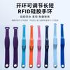 Cartão de Pulso RFID Pulseira de Silicone Pode Ser Ajustada Livremente para Controle de Acesso de Hotel Pulseira Sensor Relógio Inteligente NFC