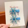 Pinzas para el Cabello de Niña Copo de Nieve Princesa Pasadores para Bebé Exquisitos Pinzas Bb Pinzas para Flequillo de Niña Pequeña Accesorio para el Cabello para Niñas