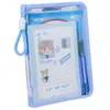 Bolsas para Provas de Estudantes Podem Conter Livros Didáticos, Bolsas para Aulas de Reforço, Bolsas para Documentos A4 de Cor Clara, Bolsas Portáteis com Zíper, Pastas Dobráveis de Grande Capacidade