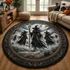 Alfombra redonda decorativa de Halloween para dormitorio y sala de estar, resistente a la suciedad, nuevo artículo popular de venta cruzada para Amazon y Temu