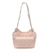 Bolsa de Corrente com Padrão de Losango de Nicho Feminina 2026 Verão Nova Popular Bolsa de Mão Bolsa Transversal Bolsa Quadrada Pequena para o Dia a Dia