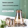 Chaleira fria de vidro nórdico de diamante espessada Chaleira fria doméstica criativa Chaleira fria para chá de frutas Chaleira de imersão fria Bule de chá de grande capacidade Tie Pot