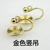 Clip para oreja con espiral antimosquitos, accesorios de joyería DIY, pasador para oreja vintage hecho a mano, gancho para oreja, clip para oreja, clip antideslizante sin dolor