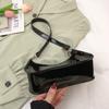 2025 Nueva Moda Tendencia Bolsa Plástica Gelatina PVC Transparente Bolsa Portátil de Hombro Axila Bolso Casual de Axila para Mujer