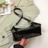 2026 Nova Moda Tendência Bolsa Plástica Gelatina PVC Transparente Bolsa de Mão Ombro Bolsa de Axila Bolsa Casual Feminina para Axila