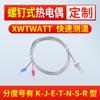Sensor tipo K Termopar tipo tornillo M6 medición de temperatura Sonda tipo tornillo tipo K Cable de medición de temperatura tipo K Cable sensor de temperatura