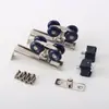 Procesamiento y Personalización de Armario de Acero Inoxidable 210 Rueda Pequeña Colgante Rueda Azul Rodillo Puerta Deslizante Puerta de Madera Puerta Deslizante Rueda Pequeña Colgante Venta al por Mayor