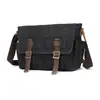 Bolso Cruzado Retro Europeo y Americano Encerado, Gran Capacidad, Bloques de Color, Bolso de Lona Casual de Moda, Maletín al por Mayor
