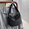 Bolso de mano de gran capacidad, estilo coreano, de color sólido, para otoño e invierno, informal, deportivo, de hombro, 2024