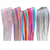 Cuerda trenzada para el cabello con lentejuelas plateadas para niños, accesorio para el cabello de baile callejero de escenario, cinta trenzada brillante para rastas de hip-hop para niñas