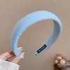 Diadema de alta corona para lavado de cara de mujer, deslumbrante y lujosa, con pinza para el pelo dentada, esponja a cuadros, accesorio para el pelo de dopamina