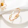 Pulseras de Acero de Titanio Serie No Descolorante para Mujer, Diseño de Broche de Moda, Joyería Popular de Celebridades de Internet, Joyería Exquisita Incrustada con Diamantes al por Mayor Transfronteriza
