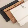 Bolsa Envelope Personalizada Criativa 2024 Vintage com Cordão, Bolsa Espessa de Papel Kraft para Armazenamento de Faturas, Porta-Documentos Feito Sob Medida