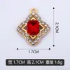 Exquisite Pingente Único Cravejado com Pedras de Diamante DIY Pulseira Colar Trevo de Quatro Folhas Acessórios de Joias Transfronteiriços Venda Direta da Fábrica Pode Ser Misturado e Vendido em Atacado