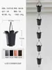 Cadena de Lluvia Morada, Cadena de Goteo para Aleros, Cadena de Drenaje, Cadena Guía de Agua para Patio, Canaleta de Agua para Tejado, Campana de Lluvia Estilo Chino, Cadena de Agua de Lluvia