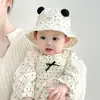 Gorro de Bebé Primavera y Otoño Delgado para Bebé Niña Estilo Occidental Lindo Sombrero de Sol para Bebé Verano Ajustable Sombrero de Pescador