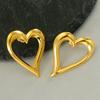 Pendientes de acero de titanio con diseño de amor Joker de nueva moda, pendientes de alta gama con forma de corazón y personalidad retro europea y americana para mujer