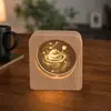 Luz de Noche de Cristal Souvenir Creativo de Cristal Adornos de Escritorio Lámpara de Mesita de Noche Puesto de Manualidades Regalos para Estudiantes y Maestros