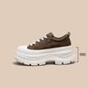 Zapatos de Plataforma Ligeros de Suela Gruesa de 6 cm Novedad 2025 Cuero Genuino Casual Estilo Británico Modernos Zapatos de Mujer Versátiles Zapatos de Papá