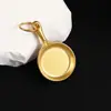 Llavero colgante de aleación estilo chino, color dorado, accesorio de regalo metálico, decoración de alta gama para cumpleaños