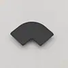 Protector de esquina de pie de cama 18-tablero negro mate protector de esquina de cama aleación de aluminio arco anti-colisión panel de esquina yin-yang esquina de conexión de gabinete