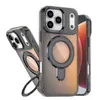 Adequado para Iphone18Promax Sombra Brilhante Camaleão Suporte Magnético Capa de Celular Samsung S25 Capa Protetora Anti-Queda
