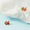 Pendientes de Goteo de Aceite con Circonita de Colores y Lindo Diseño de Pez Dorado Exquisito Diseño de Pez Koi para Niñas Pendientes Estilo Coreano 2021