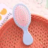Peine de Air Bag Lindo para Niños Pintura de Goma Rosa Peine con Cojín de Aire Conveniente Peine de Masaje Capilar con Patrón DIY Venta al por Mayor para Mujeres