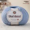 Hilo de lana mezclada, hilo de grosor medio para tejer a mano, hilo 212 para bufandas, suéteres y pantuflas de tejido DIY