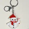 Nuevo Llavero de Muñeco de Navidad Árbol de Navidad Papá Noel Calcetines de Navidad Hebilla Plateada Accesorios Adornos Colgante Hebilla Plateada