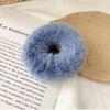 Anel de cabelo de pelúcia colorido simples corda de cabelo estilo coreano acessórios de cabelo novo estilo de pelúcia elástico corda de cabelo outono e inverno anel de cabelo peludo