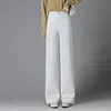 Jeans de pierna recta ajustados para mujer, nueva moda primavera y otoño, tiro alto, holgados, adelgazantes, pantalones de pierna ancha, pantalones largos casuales versátiles