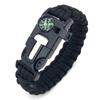 Pulsera Multifuncional de Paracord para Exteriores Pedernal Brújula Cuerda de Mano para Montañismo y Supervivencia Silbato de Rescate Equipo de Supervivencia de Emergencia